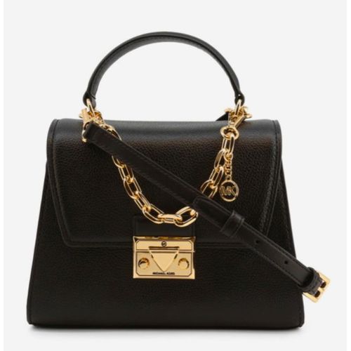 sac michael kors femme noir dorée bandoulière amovible Serena NEW NEUF FR