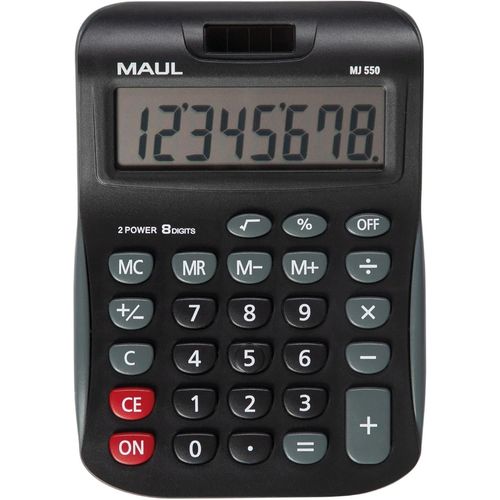 MAUL Calculatrice de bureau MJ 550, 8 chiffres, noir