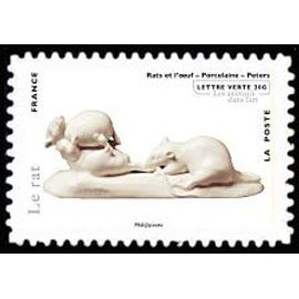 Timbre France 2013 Oblitéré - Rats Et L'oeuf, Porcelaine, Oeuvre De Peters - Yt Adhésif - N° 780
