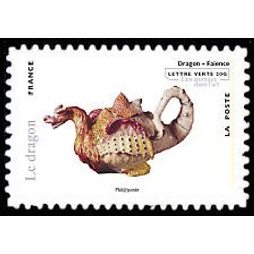 Timbre France 2013 Oblitéré - Dragon, Faïence - Yt Adhésif - N° 784