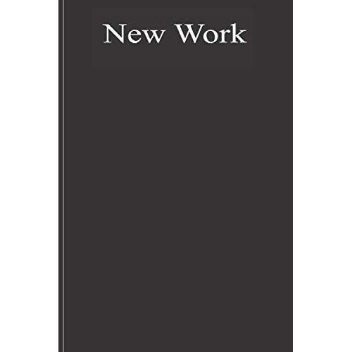 New Work: Inspirational Quote Notebook - New York Black Matte Cover - Stylish Elegant Cute Gift For Women And Girls - 6 X 9 - 100 College-Ruled Journal Notebook Diary Composition Book For Work And Sch