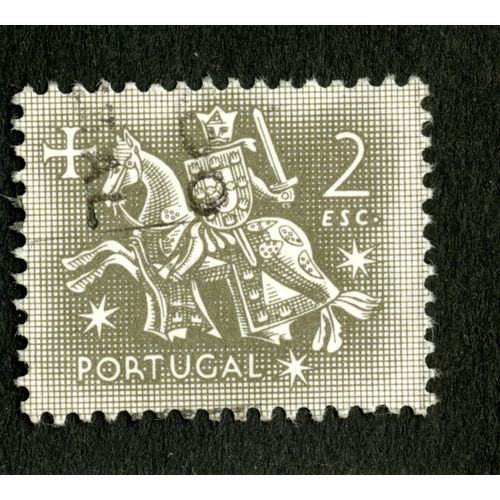 Timbre Oblitéré Portugal, 2 Esc