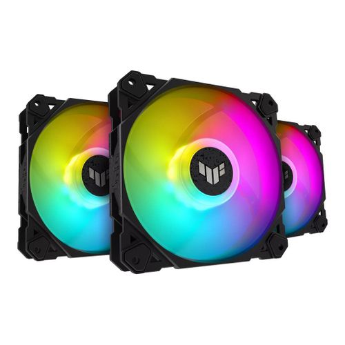 ASUS TUF Gaming TF120 ARGB - Ventilateur châssis - 120 mm - noir (pack de 3)