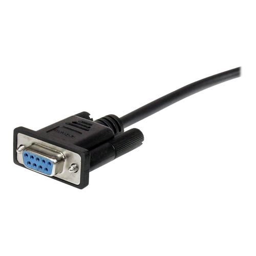 StarTech.com Câble série DB9 RS232 noir en liaison directe 50 cm - M/F - Rallonge de câble série - DB-9 (M) pour DB-9 (F) - 50 cm - noir - pour P/N: 1P3FPC-USB-SERIAL, IC232TTL, ICUSB2321F...