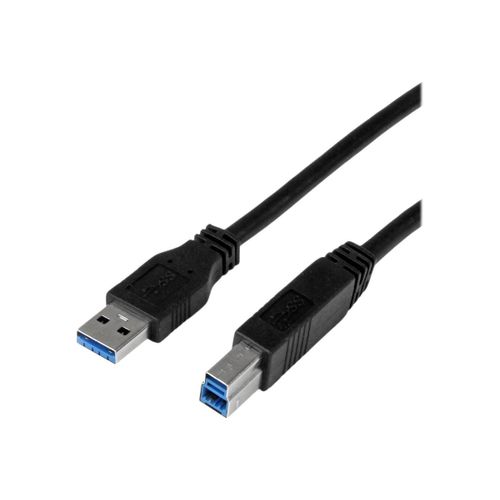 StarTech.com Câble Certifié USB 3.0 A vers B 1 m - M/M - Cordon USB3 SuperSpeed USB A (M) USB B (M) - Câble USB 3.0 AB - Noir 1m - Câble USB - USB Type B (M) pour USB type A (M) - USB 3.0 - 1 m -...