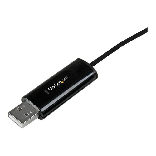 StarTech.com Câble KM USB 2.0 avec transfert de données - Commutateur USB clavier souris pour PC et Mac - Switch KM à 2 ports - Adaptateur de connexion directe - USB 2.0 - USB 2.0 - noir
