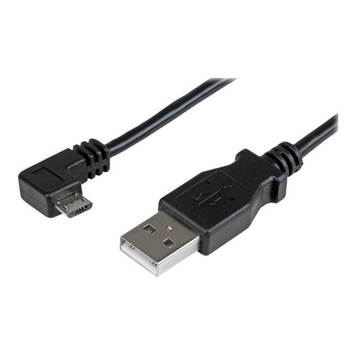 StarTech.com Câble de charge et synchronisation Micro USB de 1 m - Cordon USB-A vers Micro-B à angle droit - M/M - 0,25 mm² - Câble USB - Micro-USB de type B (M) pour USB (M) - USB 2.0 - 1 m -...