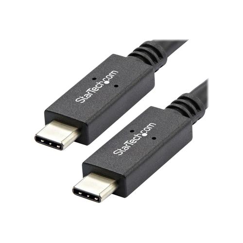 StarTech.com Câble USB-C vers USB-C avec Power Delivery (5A) de 1 m - M/M - USB 3.1 Gen 2 (10 Gb/s) - Certifié - Cordon USB Type C - Câble USB - 24 pin USB-C (M) pour 24 pin USB-C (M) - USB 3.1 -...