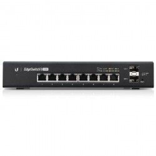 Ubiquiti EdgeSwitch 8 - Commutateur - C3 - Géré - 8 x 10/100/1000 (PoE+) + 2 x Gigabit SFP - Montable sur rack - PoE+