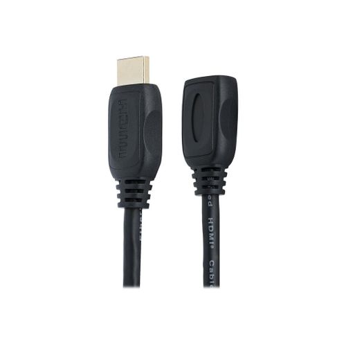 StarTech.com Câble d'extension / Rallonge HDMI Ultra HD 4K x 2K de 2m - Cordon HDMI vers HDMI - Mâle / Femelle - Noir - Plaqués or - Câble de rallonge HDMI - HDMI mâle pour HDMI femelle - 2 m -...