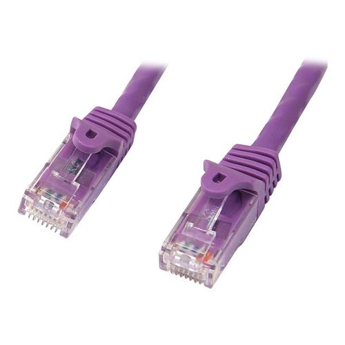 StarTech.com Câble réseau Cat6 Gigabit UTP sans crochet de 2m - Cordon Ethernet RJ45 anti-accroc - Câble patch Mâle / Mâle - Violet - Cordon de raccordement - RJ-45 (M) pour RJ-45 (M) - 2 m - UTP...