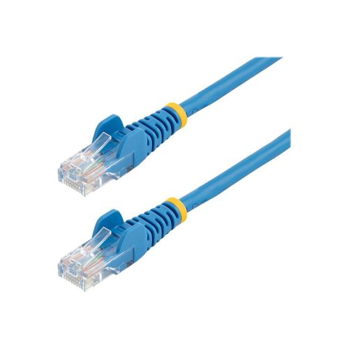 StarTech.com Câble réseau Cat5e UTP sans crochet - 50 cm Bleu - Cordon Ethernet RJ45 anti-accroc - Câble patch - Cordon de raccordement - RJ-45 (M) pour RJ-45 (M) - 50 cm - UTP - CAT 5e - bloqué...