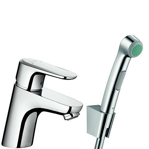 Kit robinet de bidet et douchette WC chromé Hansgrohe Ecos