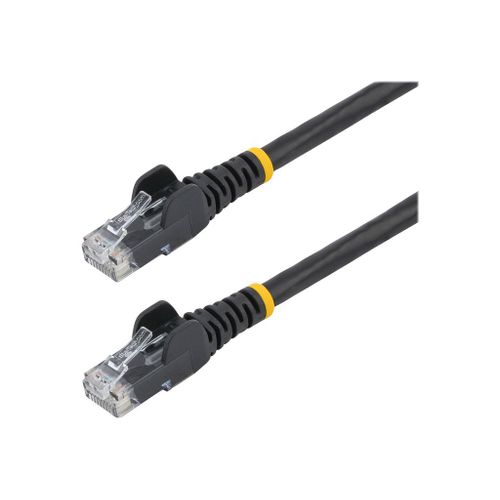 StarTech.com Câble Ethernet CAT6 2m - LSZH (Low Smoke Zero Halogen) - Cordon RJ45 UTP Anti-accrochage 10 GbE LAN - Câble Réseau Internet 650MHz 100W PoE - Noir - Snagless - 24AWG (N6LPATCH2MBK) -...