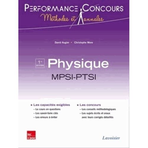 Physique 1re Année Mpsi-Ptsi