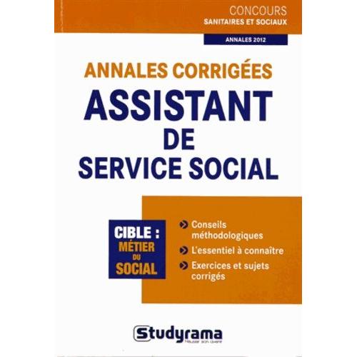 Annales Corrigées Assistant De Service Social
