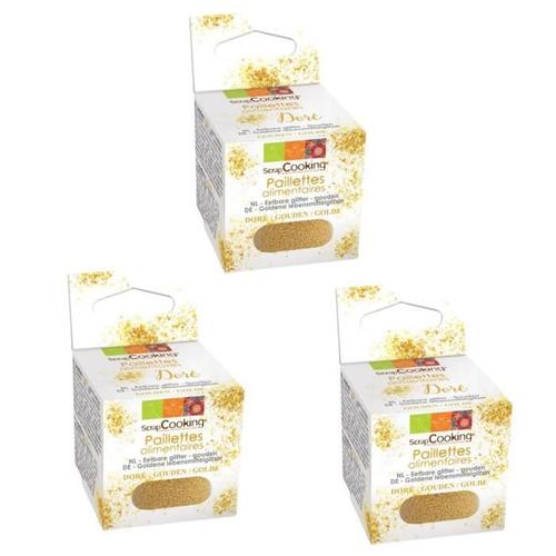 Paillettes Alimentaires Dorées 15 G