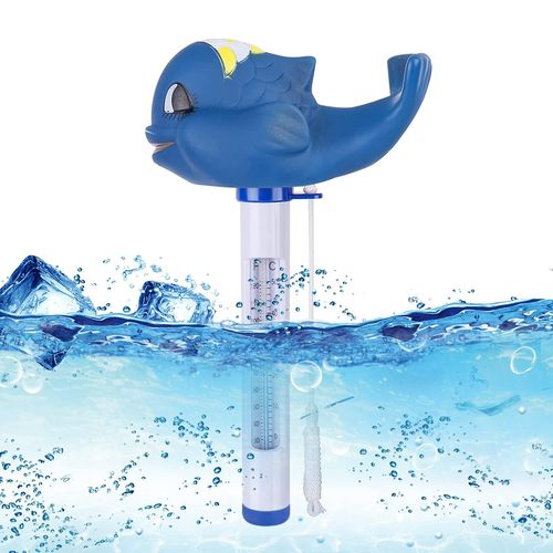 Thermomètre Flottant de Piscine, Pool Thermomètre avec Corde, Intérieur et Extérieur pour Température de l'eau pour Piscines Spa Bain Jacuzzi Aquariums