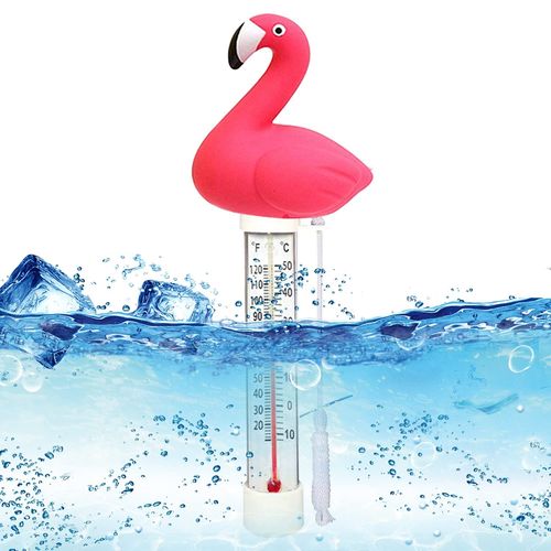 Thermomètre de Piscine Flottant, Thermomètre à eau flottante avec ficelle Résistant à l'extérieur