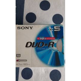 Sony DPR120 - 5 x DVD+R - 4.7 Go (120 minutes) 16x - boîtier CD