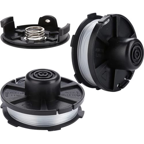 2Pcs Bobine de Rechange, Bobine Fil pour Makita Akku DUR181 DUR181Z 196146-9 195858-1 (8,3 m, Ø 1,6 mm avec 1 Capuchon et 1 Ressort)