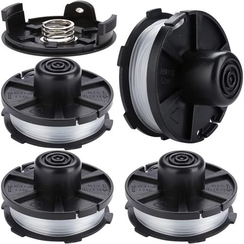 4Pcs Bobine de Rechange, Bobine Fil pour Makita Akku DUR181 DUR181Z 196146-9 195858-1 (8,3 m, Ø 1,6 mm avec 1 Capuchon et 1 Ressort)