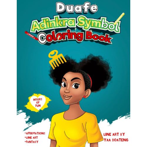 Duafe Adinkra Symbol Coloring Book