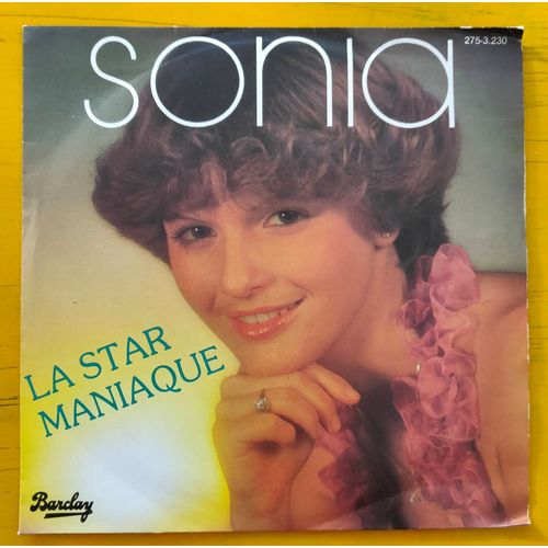 Sonia - La Star Maniaque/ Vivre Sans Amour # Vinyle, 45 Tours, Belgium 1980, Pop#