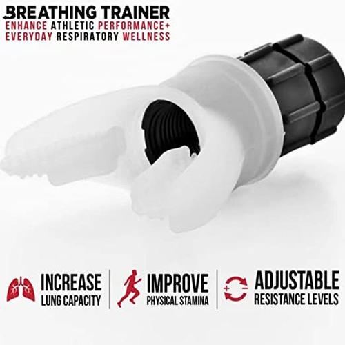 Exercice respiratoire pour Les poumons, Outil d'entraînement respiratoire  pour la capacité pulmonaire, Appareil d'exercice d'endurance à Domicile  avec résistances réglables pour Hommes