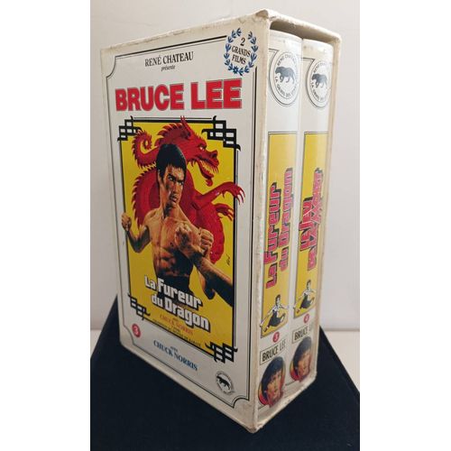Coffret K7 V.H.S. X 2 Bruce Lee ( La Fureur Du Dragon + Le Jeu De La Mort ) 1994 Editions René Chateau 3330240096486 - Boutique Axonalix