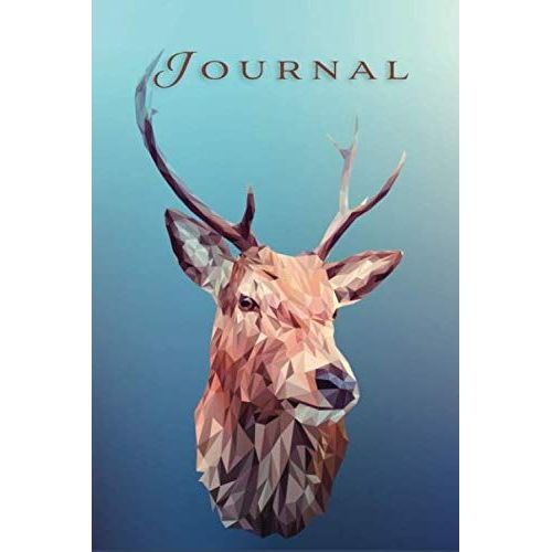 Journal: Wonderful Deer Blank Lines Pages Notebook Journal 6x9" 100 Pages | Animal Lovers Book For You