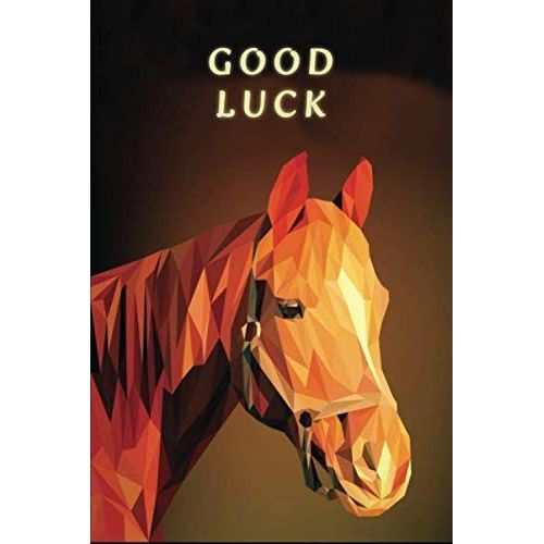 Good Luck: Wonderful Horse Blank Lines Pages Notebook Journal 6x9" 100 Pages | Animal Lovers Book For You