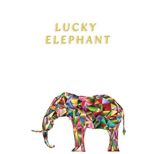 Lucky Elephant: Wonderful Elephant Blank Lines Pages Notebook Journal 6x9" 100 Pages | Animal Lovers Book For You