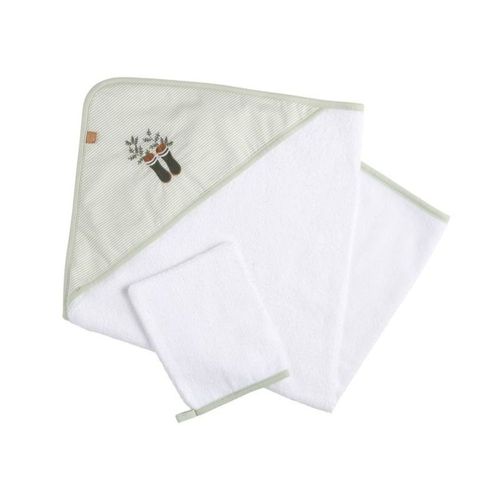 Cape De Bain Et Gant De Toilette Botanica - Sauthon Baby Deco