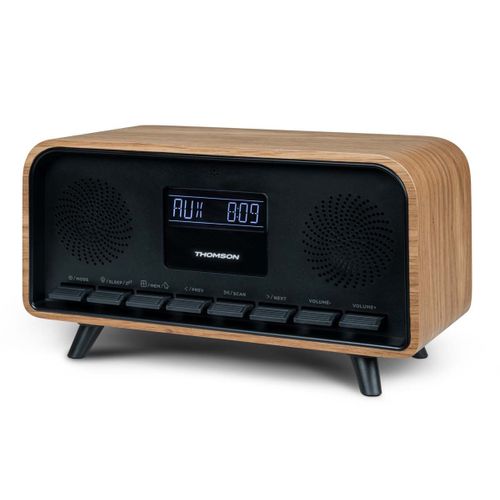 Thomson Enceinte Vintage avec réveil RT850BT