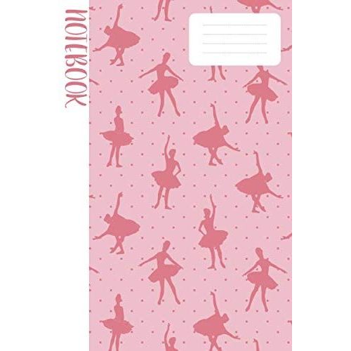 Simple Ballet Notebook: Pink Cover With Mini Ballerina Girls Dancing , Lined School Journal Use As A Journal, Notebook, Diary... For Kids, Girls .. | 110 Pages | 6" X 9" | Ballet Ballerina Dancer Danc