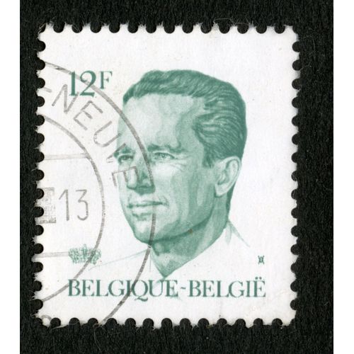 Timbre Oblitéré Belgique, Belgie, 12 F