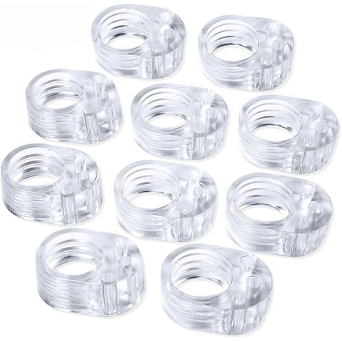 Butée pour poignée de porte en silicone transparent, lot de 10 pièces