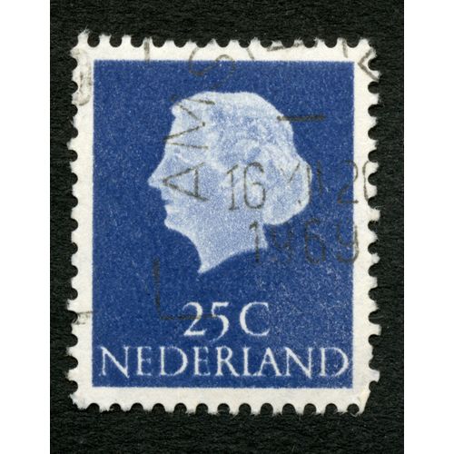 Timbre Oblitéré Nederland, 25 C