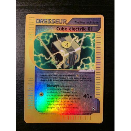 Pokémon Cube Electrik 01 Reverse 127 / 147 Aquapolis
