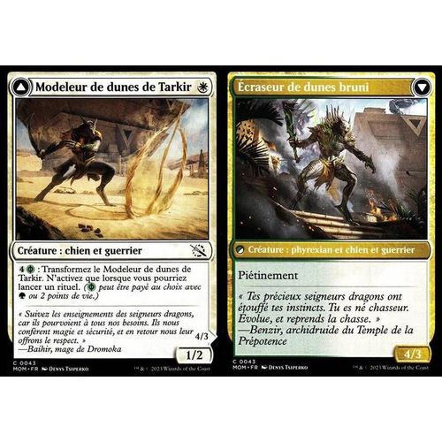 Modeleur De Dunes De Tarkir / Écraseur De Dunes Bruni - Magic - L' Invasion Des Machines - C - 43 - Recto/Verso