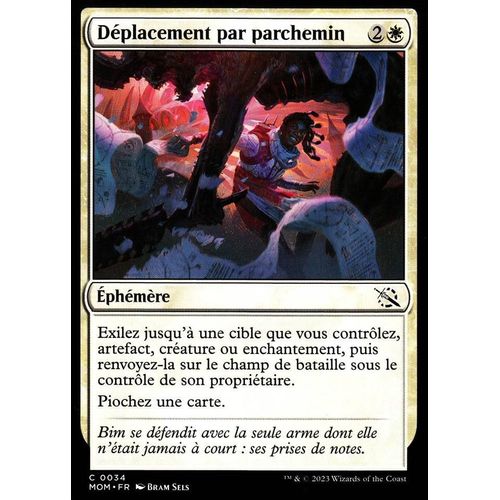 Déplacement Par Parchemin - Magic - L' Invasion Des Machines - C - 34