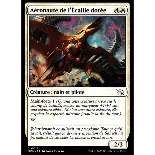 Aéronaute De L' Écaille Dorée - Magic - L' Invasion Des Machines - C - 15