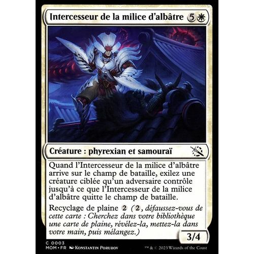 Intercesseur De La Milice D'albâtre - Magic - L' Invasion Des Machines - C - 3
