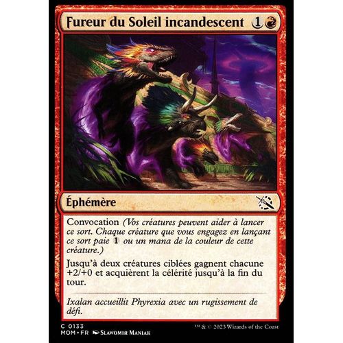Fureur Du Soleil Incandescent - Magic - L' Invasion Des Machines - C - 133