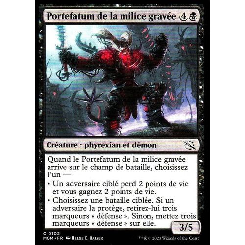 Portefatum De La Milice Gravée - Magic - L' Invasion Des Machines - C - 102