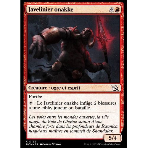 Javelinier Onakke - Magic - L' Invasion Des Machines - C - 156