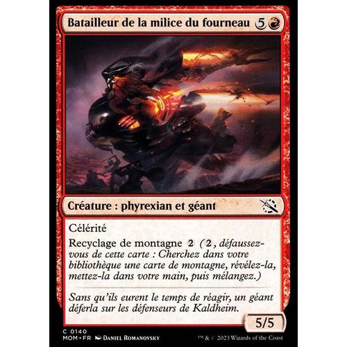 Batailleur De La Milice Du Fourneau - Magic - L' Invasion Des Machines - C - 140