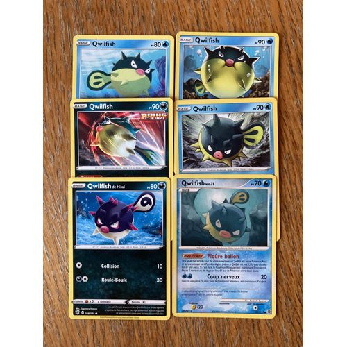 (2885) 5x Qwilfish + Qwilfish De Hisui (Pokemon)