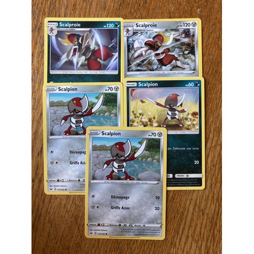 (2777) 3x Scalpion + 2x Scalproie (Pokemon)